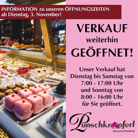 Österreichische Konditorei mit Punschkrapferl