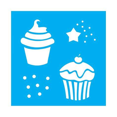 Üben an Cupcakes: Stencil-Test