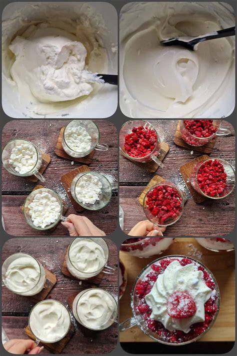 Überblick über Zutaten und Zubereitungsschritte zum Backen von Baiser bis Pavlova