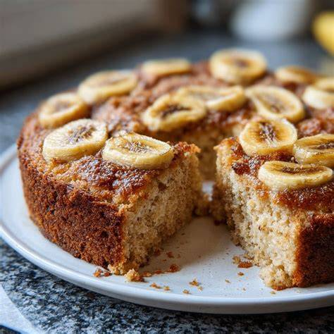Überblick Bananenkuchen ohne Ei mit Zutaten