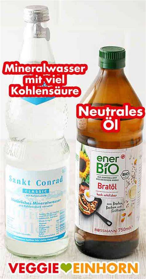 Übersicht alternative Biskuit-Zutaten (Mineralwasser, Öl, Aquafaba)