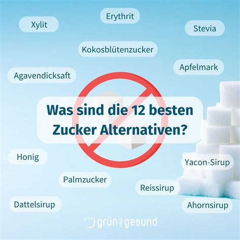 Übersicht alternative Süßungsmittel zum Zucker
