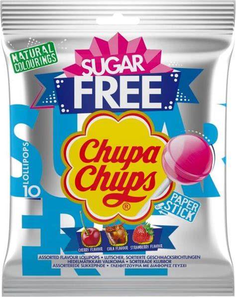 Übersicht der Inhaltsstoffe von Chupa Chups Sugar free