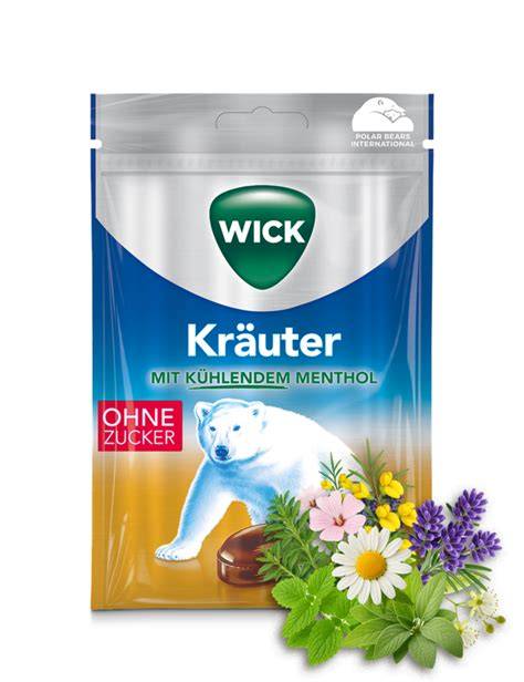 Übersicht der WICK Hustenbonbon-Sorten