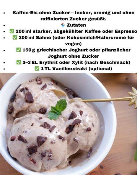 Übersicht vegane Eis-Zutaten und Süßungsmittel
