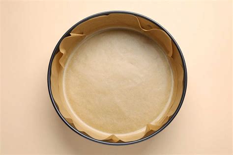 18 cm Springform Vorbereitung: Backpapier, Einfetten, Rand