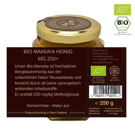 250g Glas Manuka-Honig im Supermarktregal