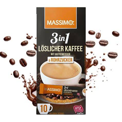 3-in-1 Instant-Kaffee Portionsbeutel mit Zuckeranteil
