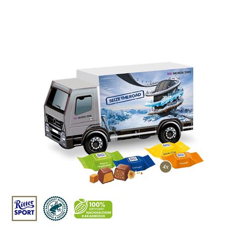 3D-Präsentverpackung LKW aus FSC-Karton