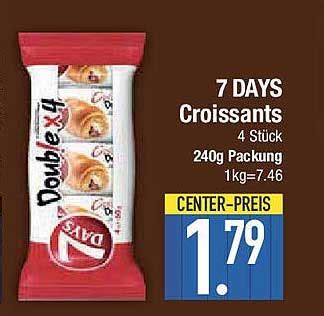 7 Days Croissants Packung und gefüllte Croissants