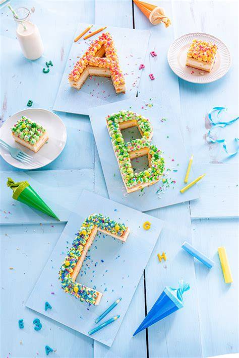 ABC-Lettercake und Mini-Berliner als Einschulungssnacks