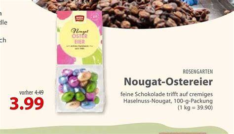 ALDI Nougat-Ostereier in saisonalem Verkaufsaufsteller