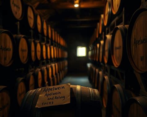 Abfüllung und Lagerung von Apfelwein
