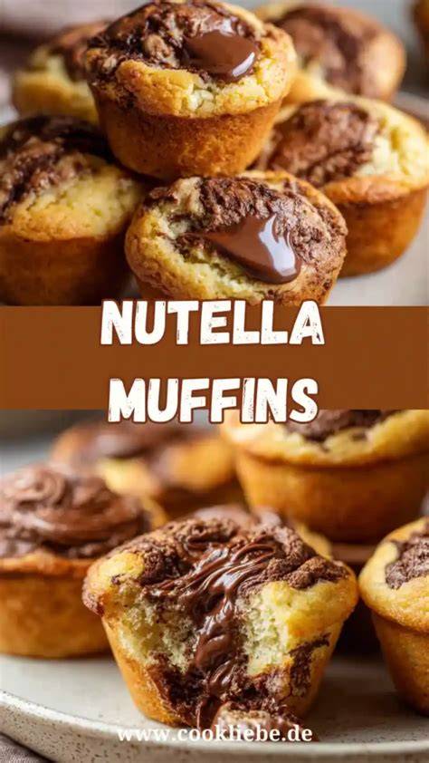 Abschlussbild: Servierfertige Nutella Käsekuchen Muffins auf einem Teller