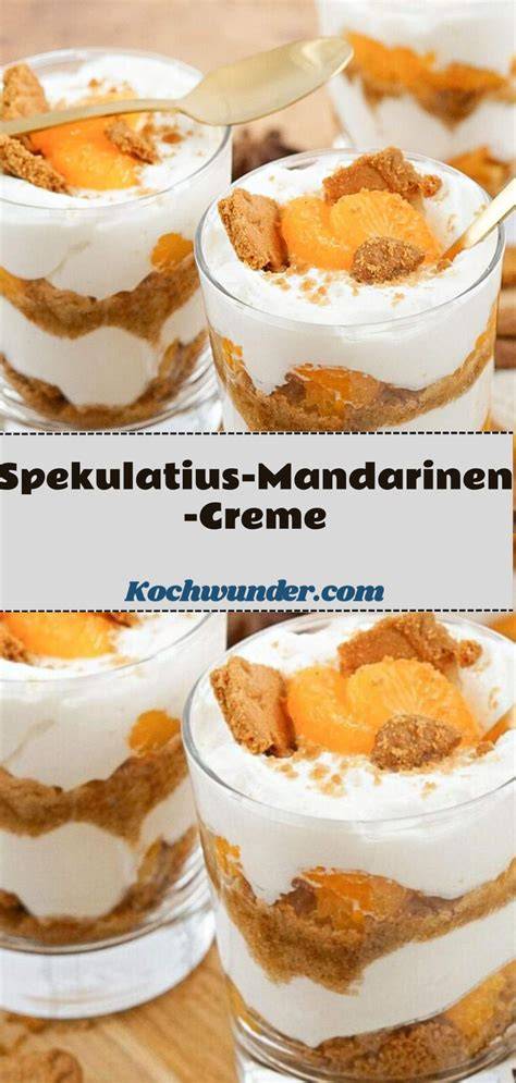 Abtropfende Mandarinen und aufgeschlagene Quarkcreme