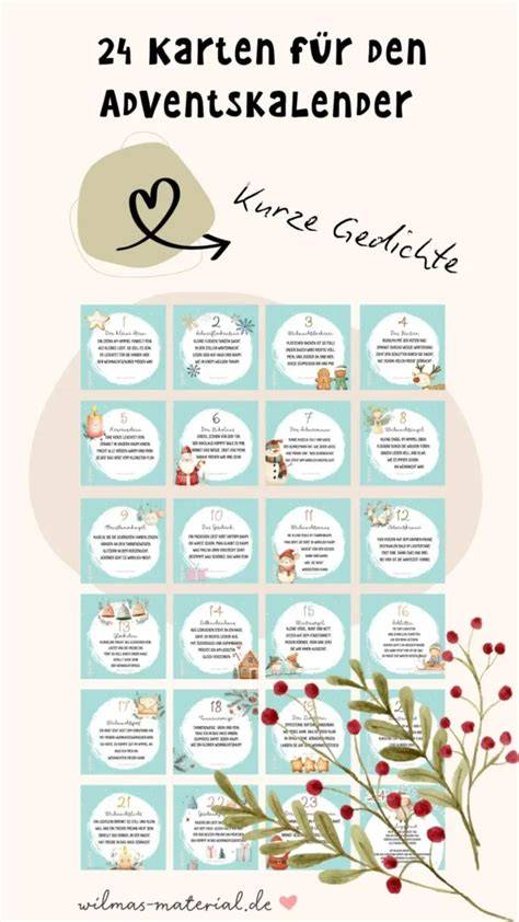 Adventskalender Inspiration: Sprüche und Schokolade