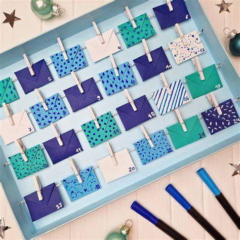 Adventskalender aus Briefumschlägen