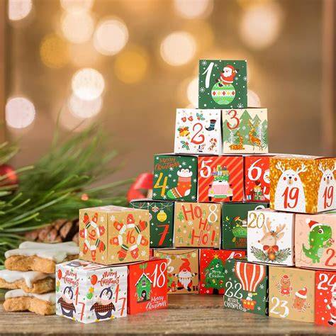 Adventskalender mit Ausklapp- und Aufhängoption