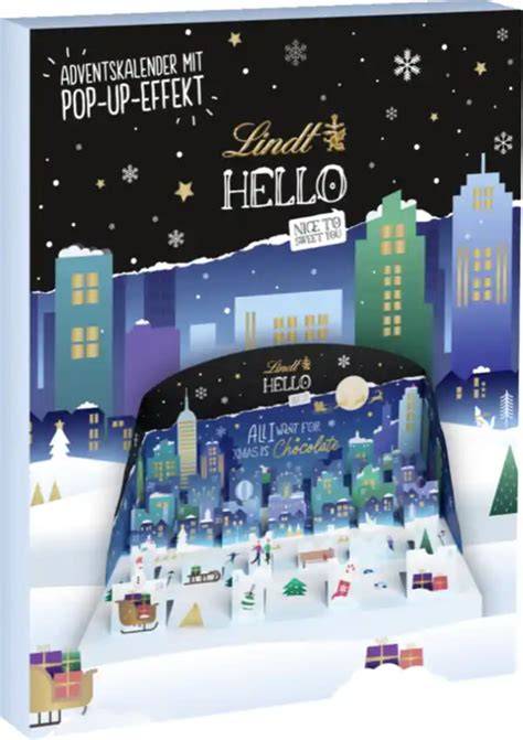 Adventskalender mit Lindt HELLO Mini Sticks und kreativem Design