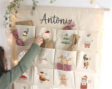 Adventskalender zum Aufhängen und kreative Verpackungsbeispiele