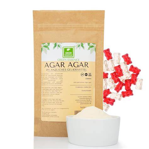 Agar Agar Pulver und Algen als veganes Geliermittel