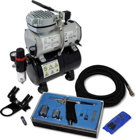 Airbrush-Kompressor-Set ausgepackt
