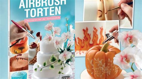 Airbrush-Technik Anwendung auf Torten