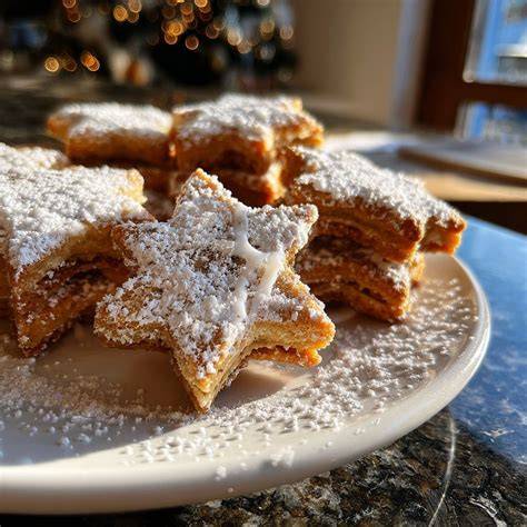 Alexanderplätzchen mit Himbeerkonfitüre und Zitronenguss