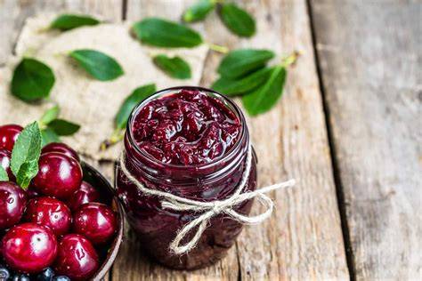Alle Zutaten für Kirschmarmelade mit Gewürzen