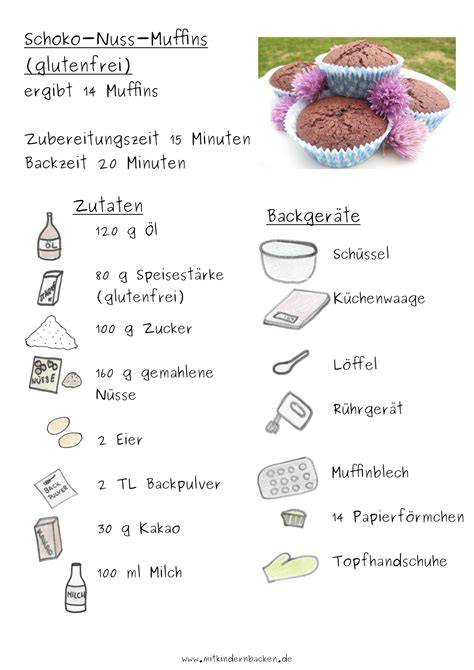 Alle Zutaten für Schoko Nuss Busserln auf einen Blick