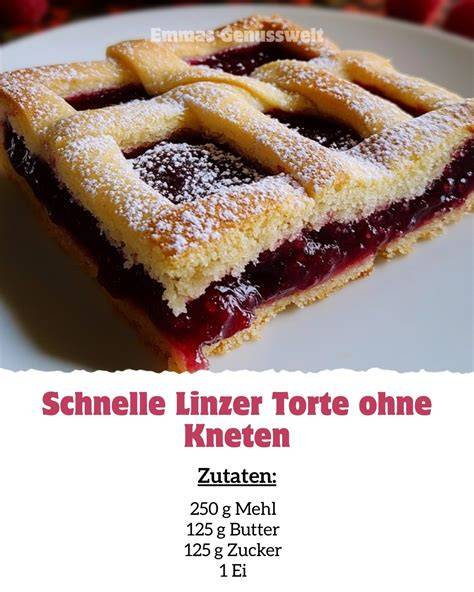 Alle Zutaten für klassische Linzer Törtchen übersichtlich