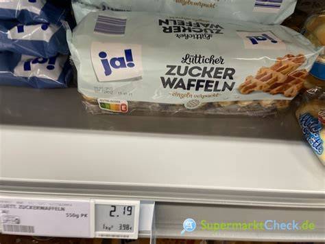 Allergenhinweise und Zutatenliste einer Lidl Lütticher Waffel