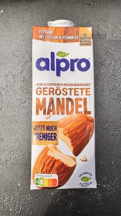 Allergeninfos auf Alpro Mandelmilch