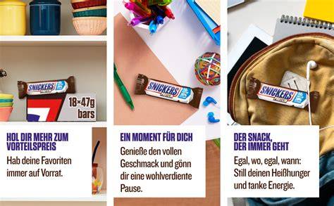 Alltagsbeispiel: Riegel als Mittagssnack unterwegs