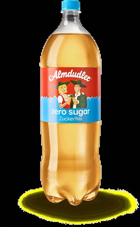 Almdudler Zero Sugar PET- und Glasflaschen