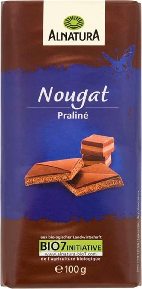 Alnatura Bio Nougatschokolade Packungen
