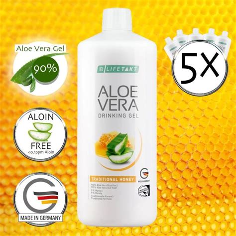 Aloe-Vera-Blattfilet und Honig