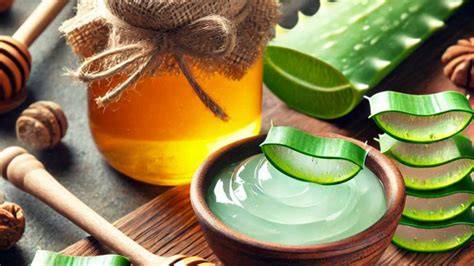 Aloe-Vera-Gesichtsmaske mit Honig