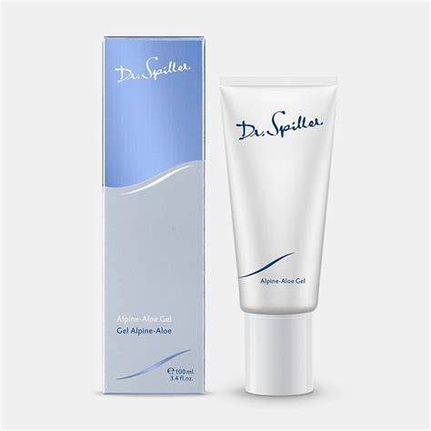 Alpine-Aloe Gel Tuben neben Cremepackung