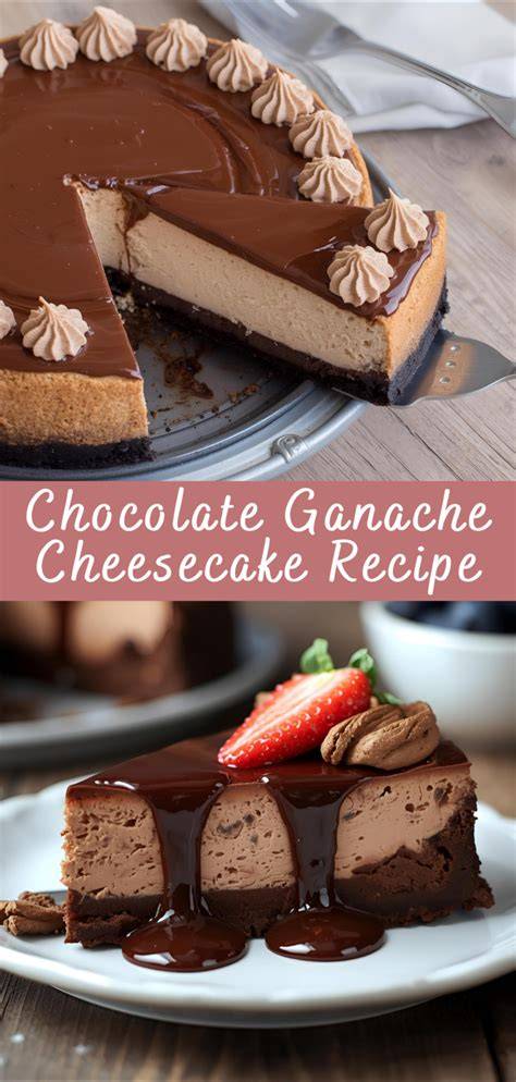 American Chocolate Cheesecake mit Ganache