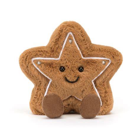 Amuseables Star Cookie - Plüschtier in Form eines Lebkuchensterns