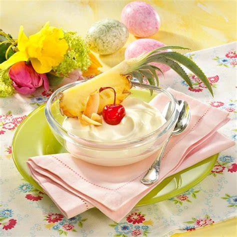 Ananas-Kokos-Creme füllen