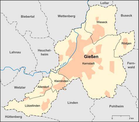 Anbieter Übersicht Gießen Karte
