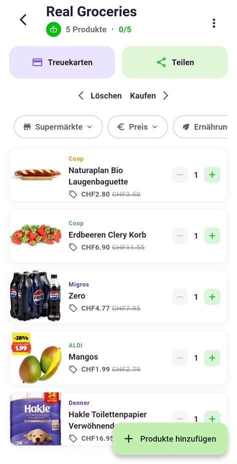 Angebote verschiedener Supermärkte für Käse-Schinken-Croissants im Vergleich