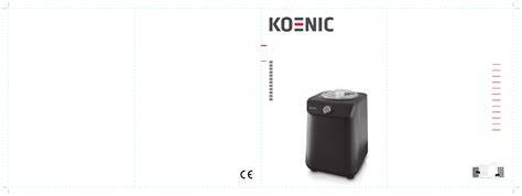 Anleitung Koenic KIM 91221 - Titelseite Handbuch