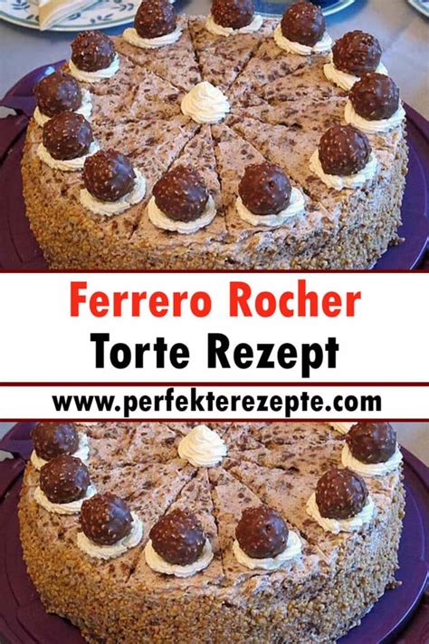 Anleitungsschritte als Infografik für Rocher Torte