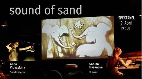 Anna Vidyaykina bei Sandkunst-Performance