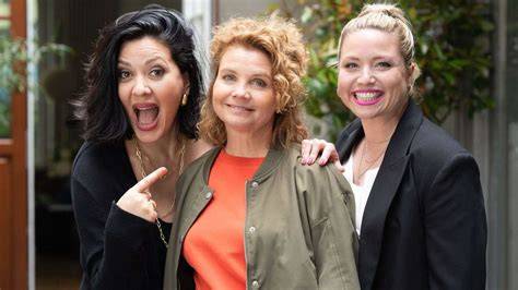 Annette Frier mit Freundinnen bei ihrem Geburtstag