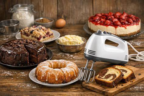 Anrühren der Frischkäse-Schoko-Masse mit dem Handmixer