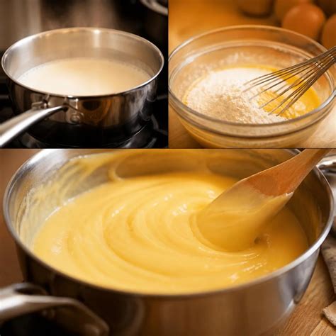 Anrühren und Kochen des Vanillepuddings